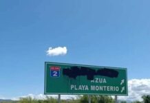 OBRAS PÚBLICAS DENUNCIA DESAPRENSIVOS DAÑAN SEÑALES DE TRÁNSITO EN LA CIRCUNVALACIÓN DE AZUA