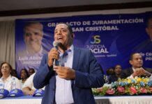 Justicia Social juramenta a Oliver Santos y a más de 500 dirigentes que pertenecían al PLD en San Cristóbal