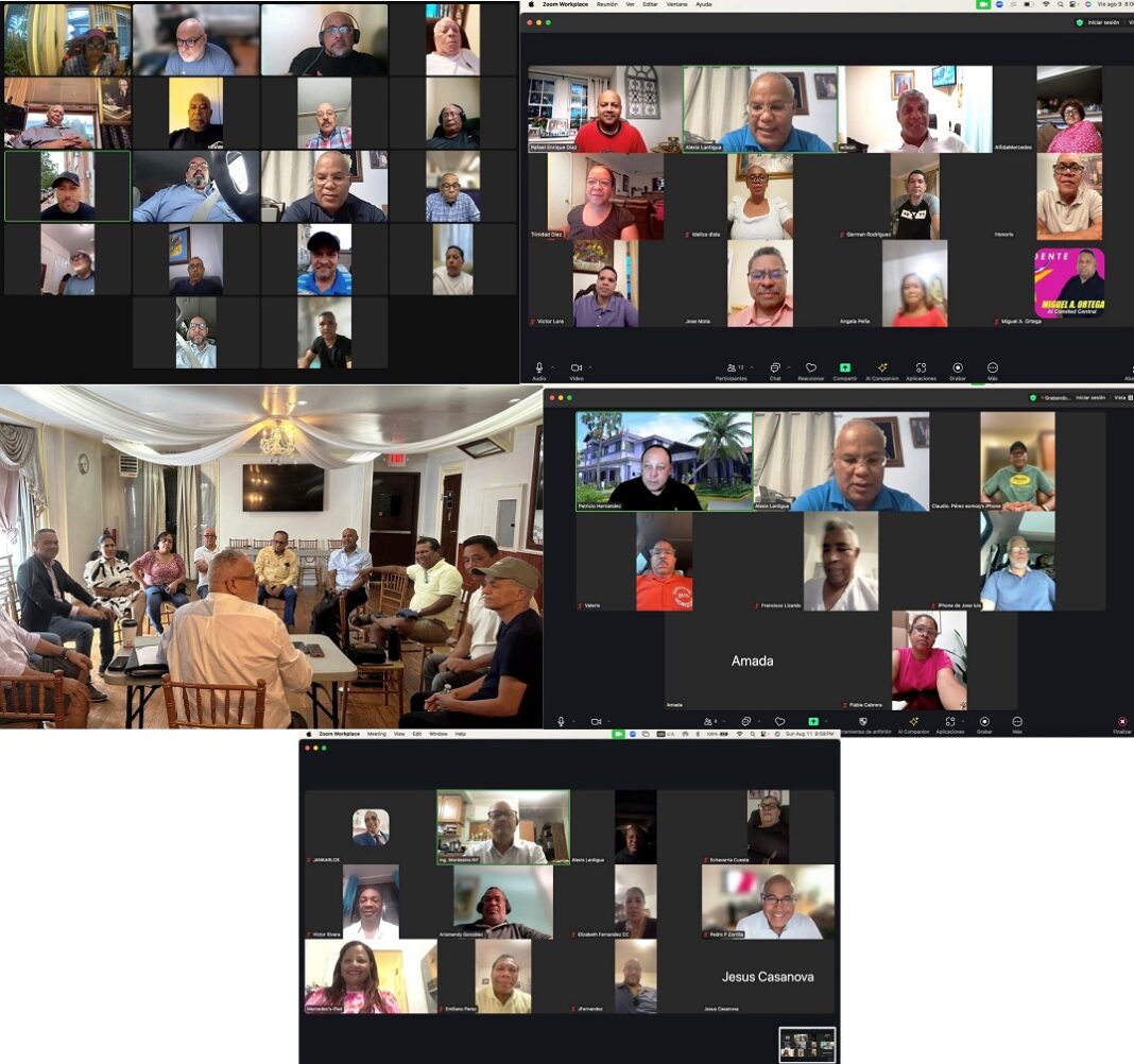 Reuniones virtuales y presenciales del PLD en las seccionales en el exterior