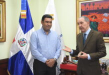 García Fermín y presidente de comisión Educación Superior, Ciencia y Tecnología del Senado acuerdan modificar leyes de exequátur, cualificaciones e inteligencia artificial