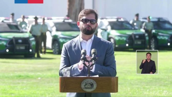 Presidente chileno quiere fortalecer la fuerza policial para contener el crimen organizado