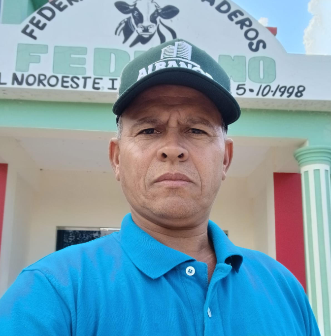 Franklin Espinal, presidente de la Federación de Ganaderos de la Línea Noroeste