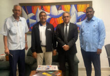 Comisión de la Federación Dominicana de Boxeo Aficionado se reúne con presidente del Comité Organizador