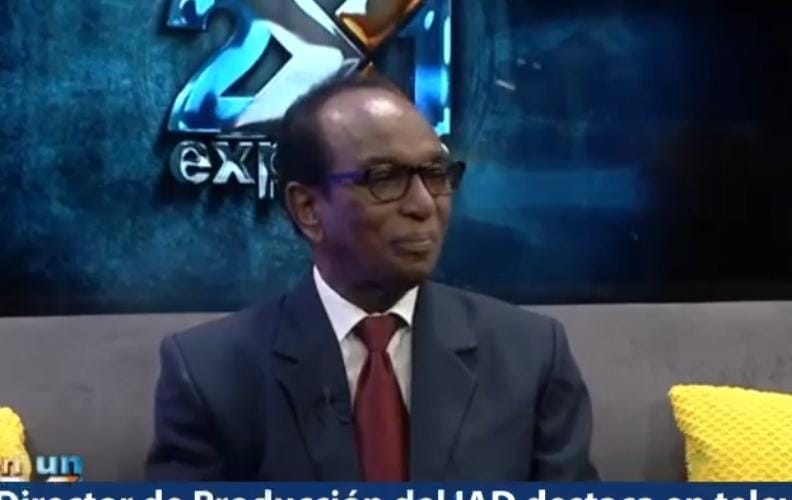 Director de Producción IAD destaca en televisión aportes del organismo a la seguridad alimentaria país