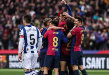 Barcelona recupera la cima de la Liga Española de fútbol