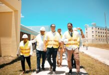 Ministro Bonilla supervisa avances en construcción del Centro Correccional de Las Parras