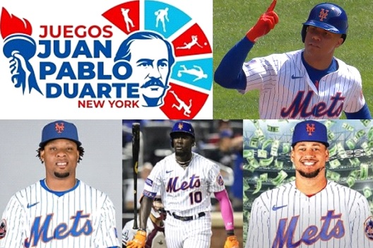 Peloteros dominicanos Grandes Ligas felicitan celebraron en NYC «Juegos Juan Pablo Duarte»