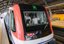 El presidente Luis Abinader pone en marcha la Línea 2C del Metro de Santo Domingo