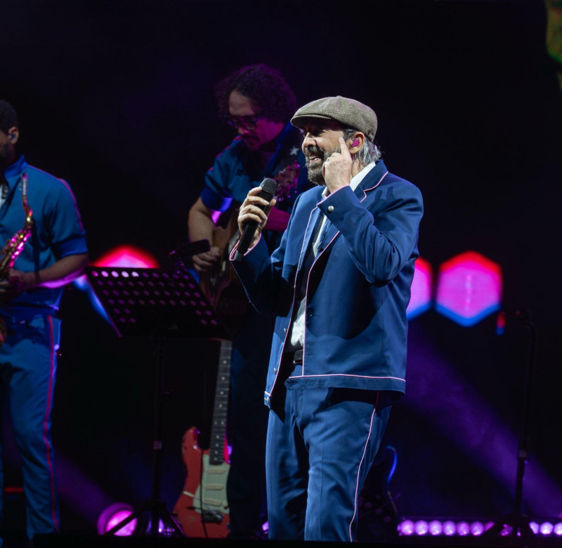 Juan Luis Guerra en su concierto en el Estadio Cibao en Santiago de los Caballeros, República Dominicana, el 20 de febrero de 2026.Foto fuente externa