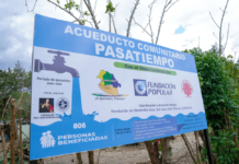 Fundación Popular inaugura acueducto en comunidad de Pasatiempo, San Juan