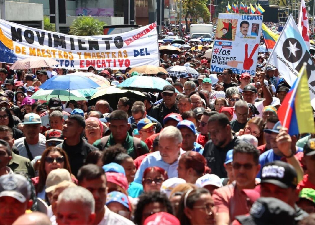 Alto a la agresión imperial contra Venezuela libertad para el Presidente Maduro y Cilia Flores