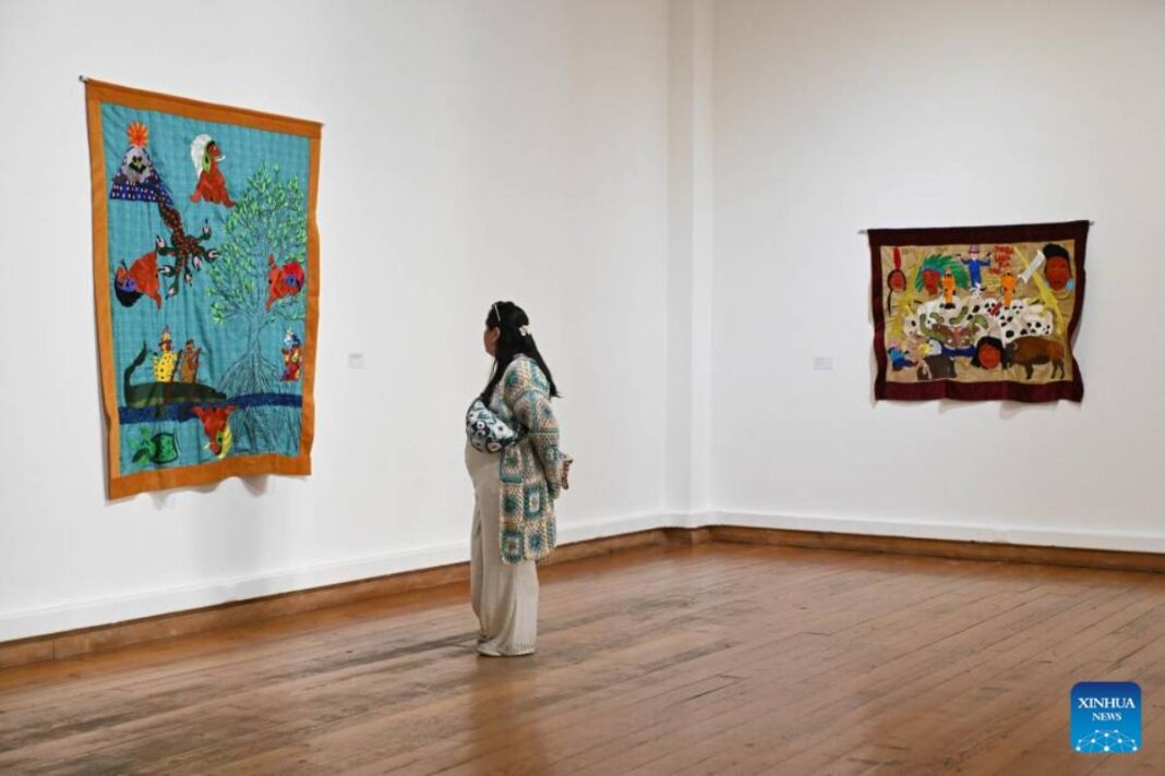 Especial Artista maya exhibe obras sobre injusticias medioambientales en Museo de Arte Contemporáneo de Chile