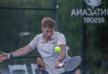 Puntacana Resort recibe al jugador profesional de pádel Álex Ruiz en el Oscar de la Renta Tennis Center