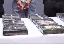 Policía Nacional ocupa 21 paquetes presumiblemente cocaína y apresan hombre en María Auxiliadora, Distrito Nacional