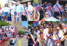 Miles de dominicanos participaron de la Gran Parada Dominicana de El Bronx; asistió el alcalde Mamdani