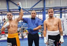 Noel (Zapatoki) Reyes noquea a Jairo Burgos en boxeo profesional del pasado domingo