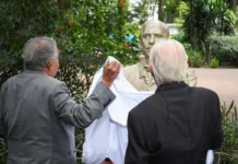 República Dominicana dona a México el busto de Antonio Delfín Madrigal, impulsor de la proclamación de Benito Juárez como Benemérito de la América