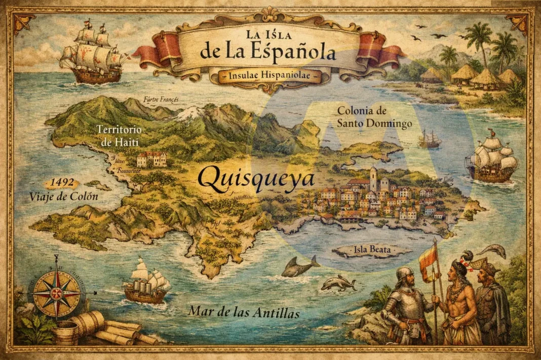 La Isla se llama «Santo Domingo» «La Española», Quisqueya